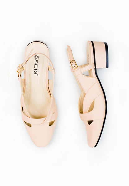 SEIS Glory Mules Heels Wanita | Slingback Hak 3 cm